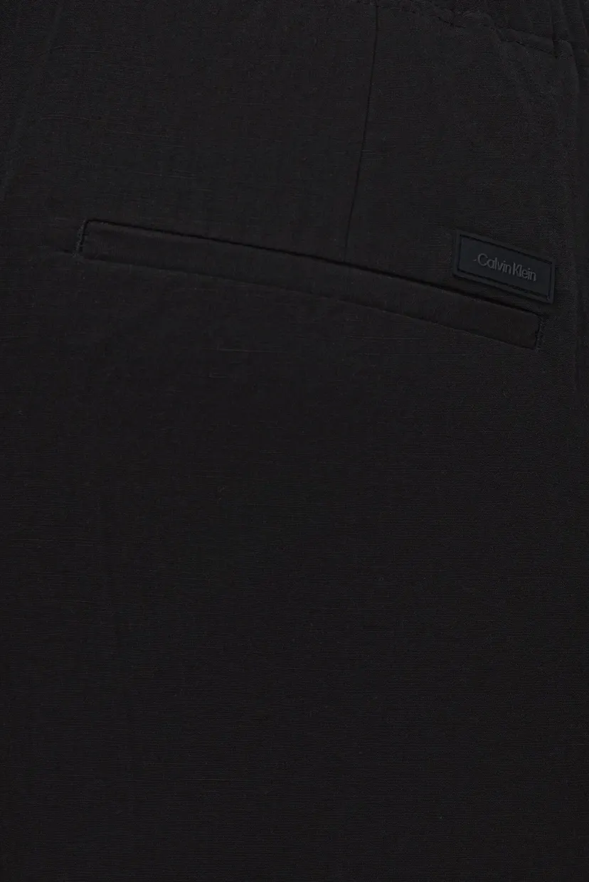 Мужские черные шорты LINEN VISCOSE 3