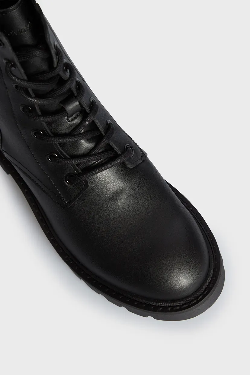 Женские черные ботинки COMBAT MID LACEUP 10