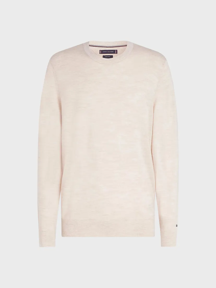 Мужской бежевый шерстяной джемпер DC FINE GAUGE MERINO CREW NK 6