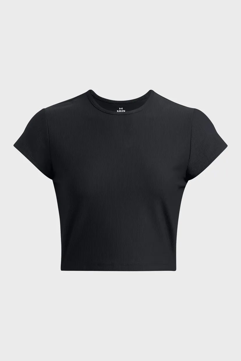 Женская черная футболка Meridian Rib Baby Tee 4