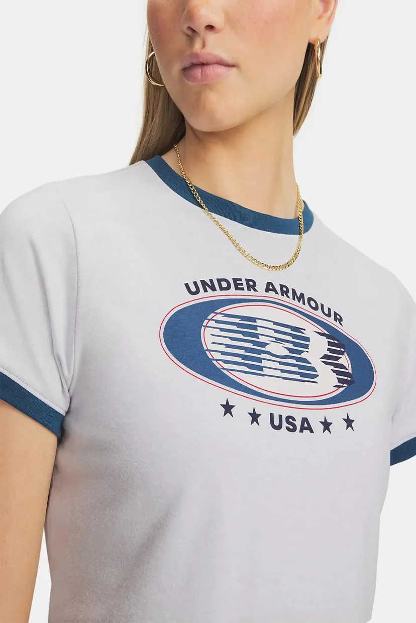 Футболка UA Ringer Grx Tee-GRY 3