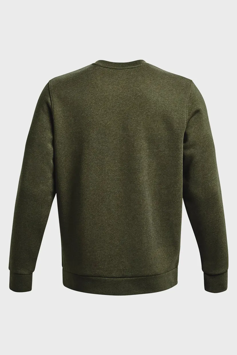 Мужской оливковый свитшот UA Essential Fleece Crew-GRN 6