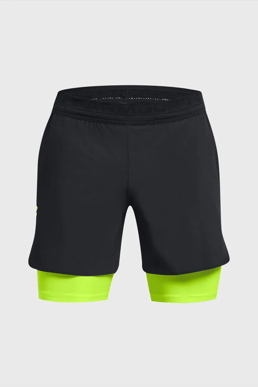 Мужские черные шорты UA Peak Woven 2in1 Sts 10