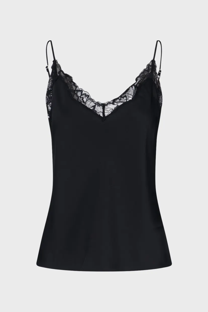 Топ/Matte Satin Cami with Lace 6