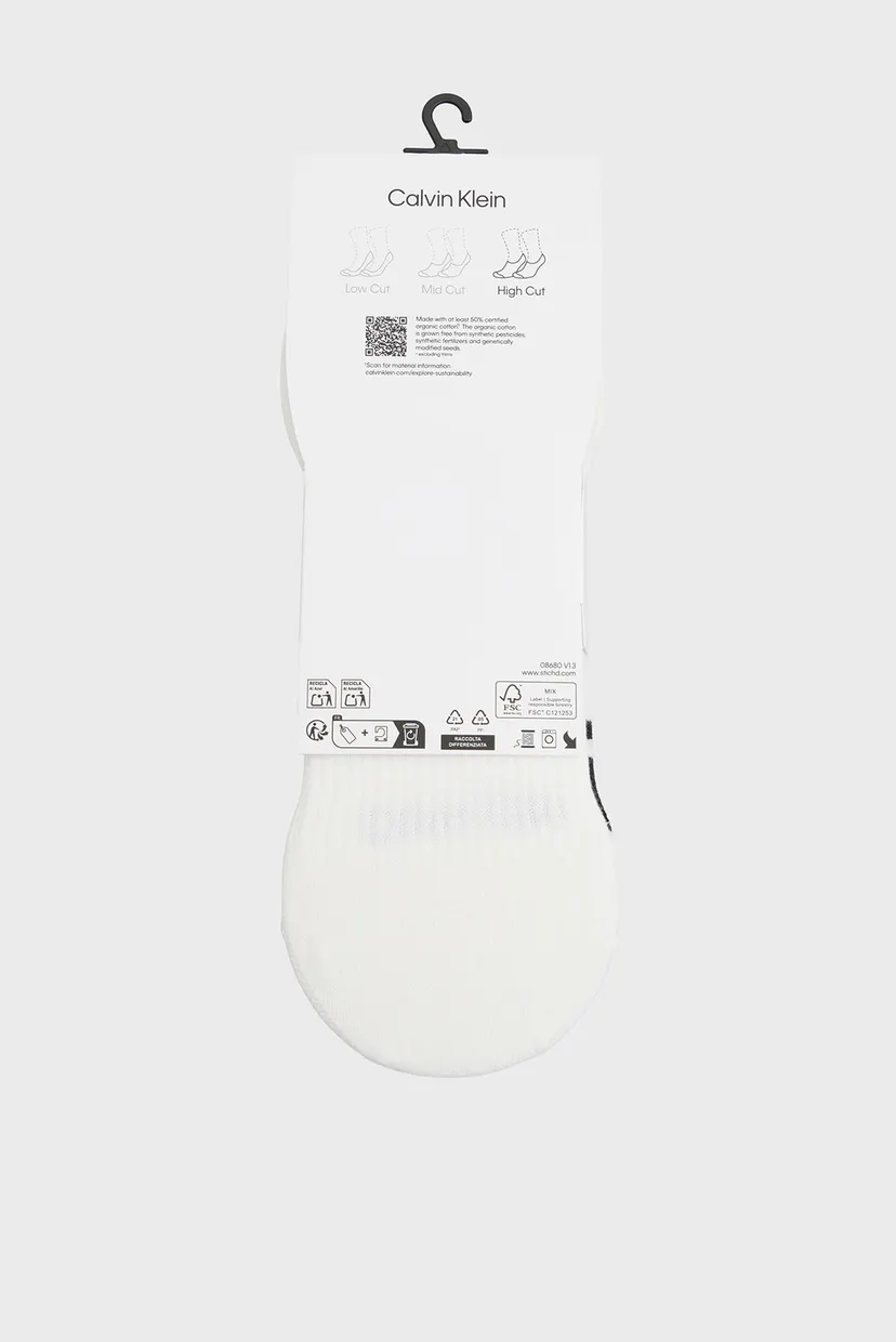 Следы CK MEN FOOTIE HC 2P LOGO STRIP 3