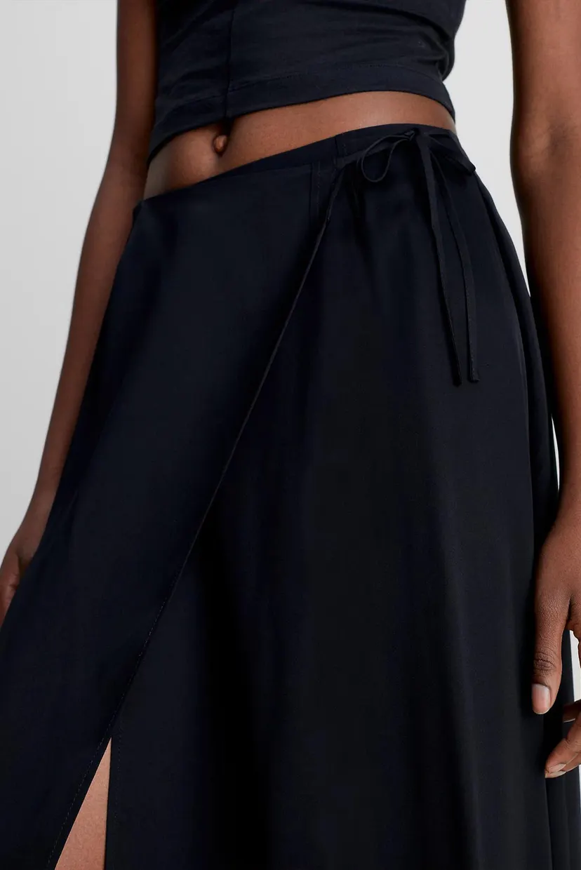 Юбка SHINE VISCOSE WRAP SKIRT 4