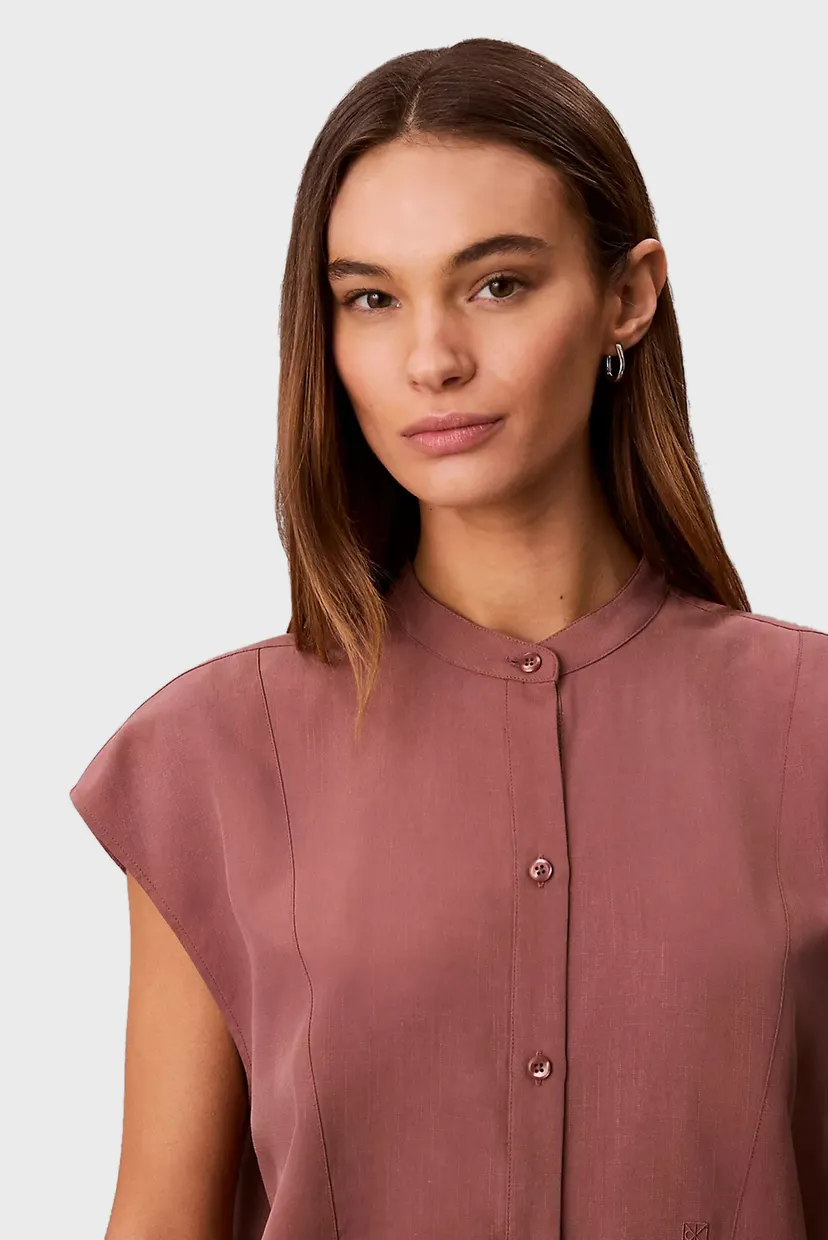 Рубашка с коротким рукавом TENCEL LINEN SL RELAXED SHIRT 4