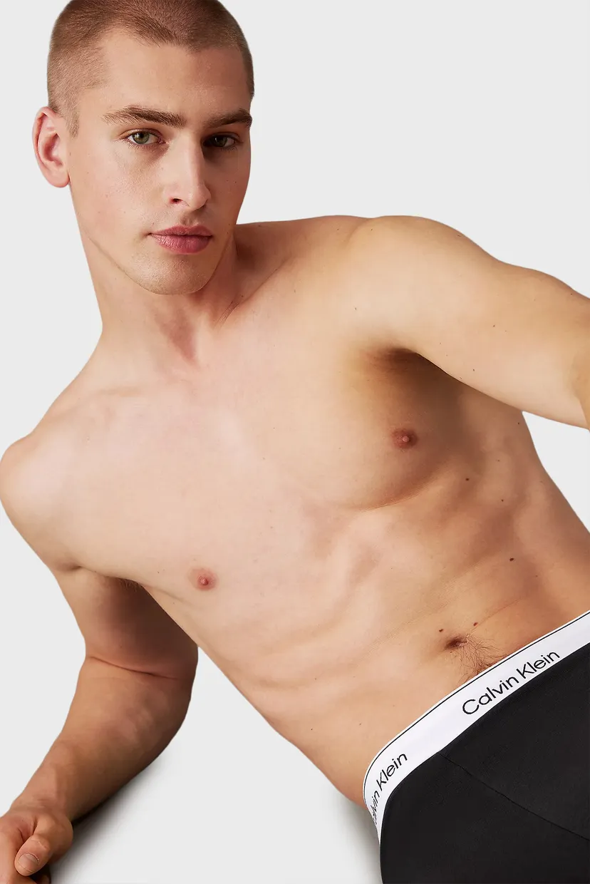 Мужские черные боксеры (3 шт) LOW RISE TRUNK 3PK 4