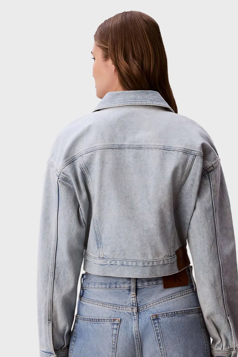 Куртка джинсовая DENIM CROPPED TRUCKER BLEACHED B 4