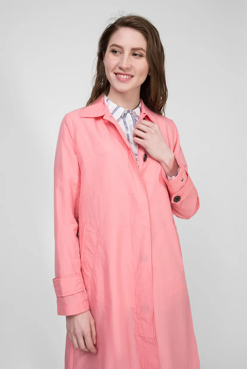 Женский розовый плащ CLAUDIA PACKABLE CRINKLE MAC 4