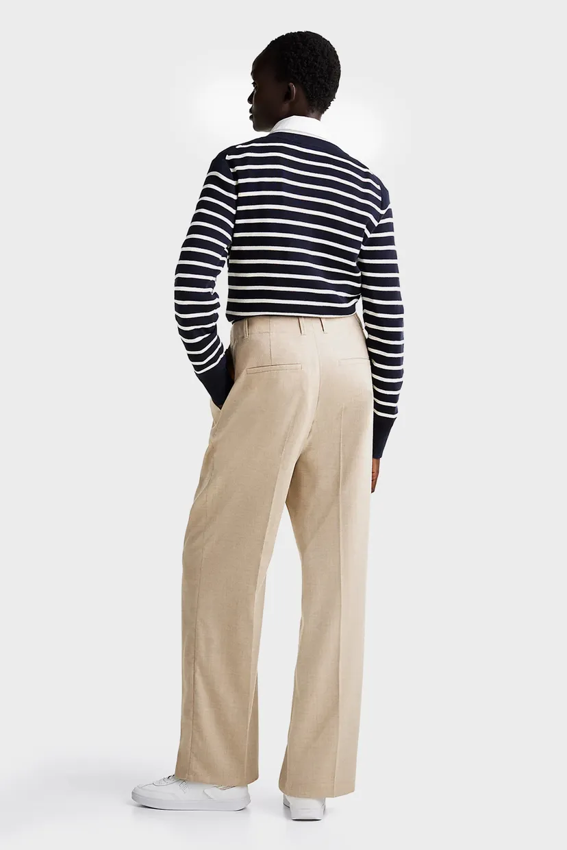 Штаны SOFT WOOL MIX RELAXED STR PANT 3