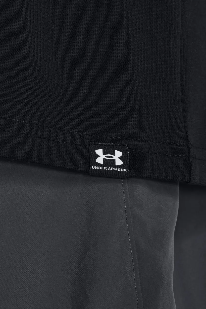 Мужская черная футболка UA M's Oversized HVYWT SS 4