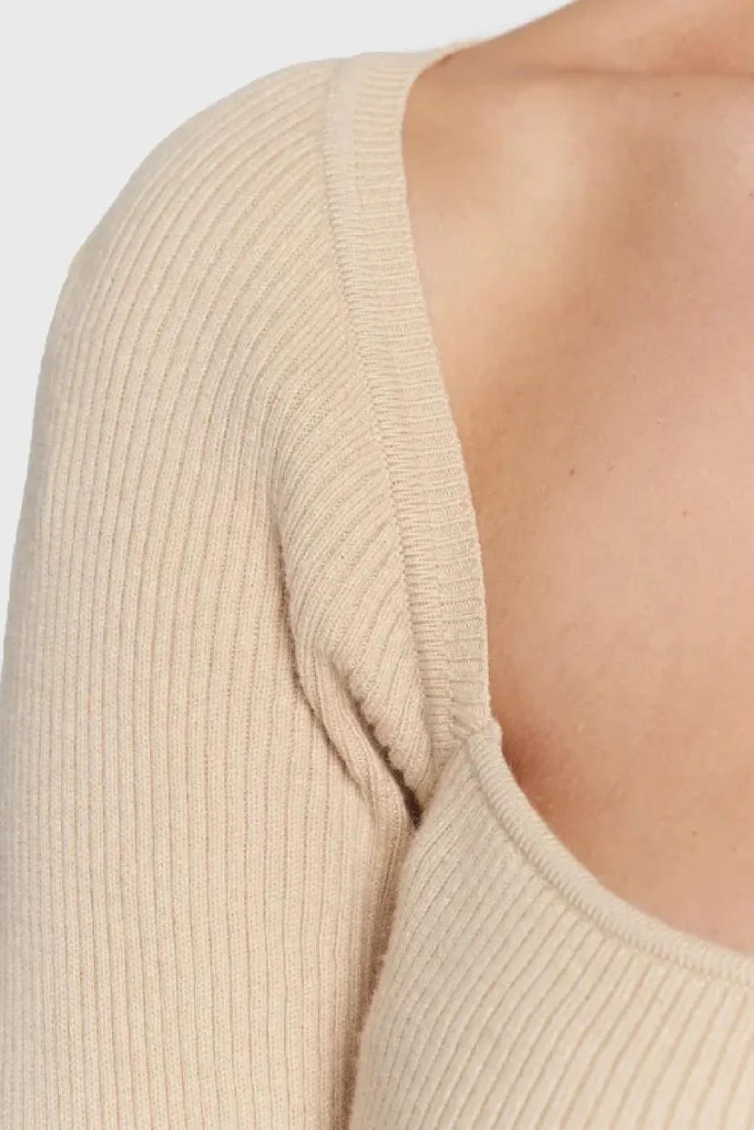 Свитер RIB SQUARE-NECK SWEATER LS 4