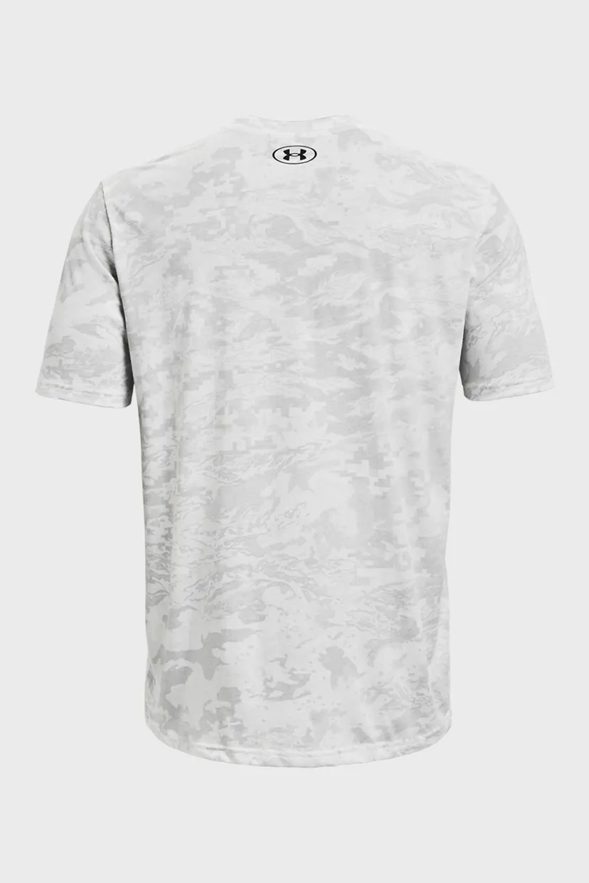 Мужская белая футболка UA ABC CAMO SS 12