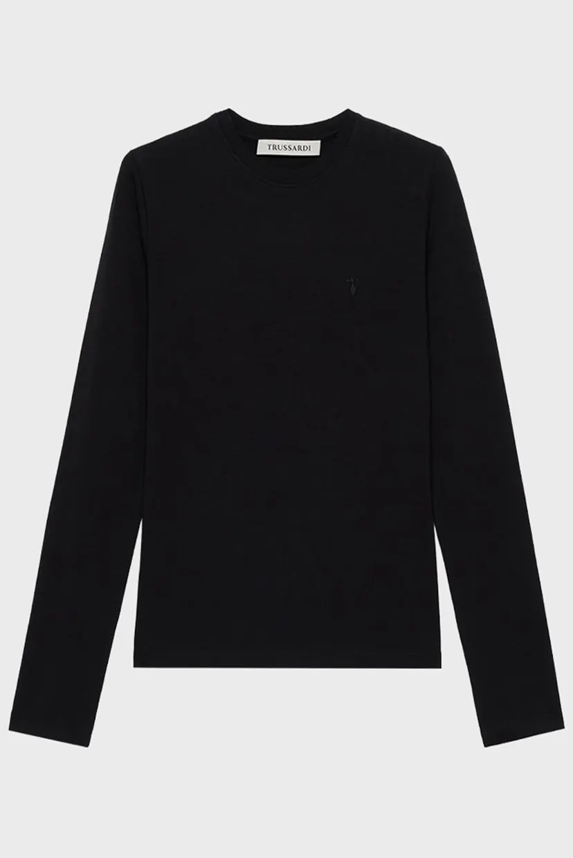 Лонгслив WTL01J01 SLIM FIT LONG SLEEVES T-SHIRT - ESSENTIAL LEVRIERO EMBROIDER 5
