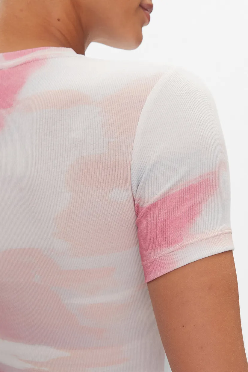 Платье AOP RIB SHORT SLEEVE DRESS 6