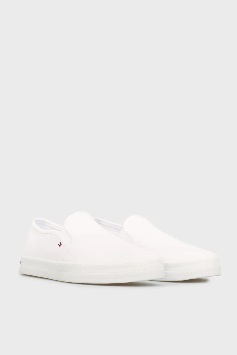 Женские белые слипоны ESSENTIAL NAUTICAL SLIP ON 3