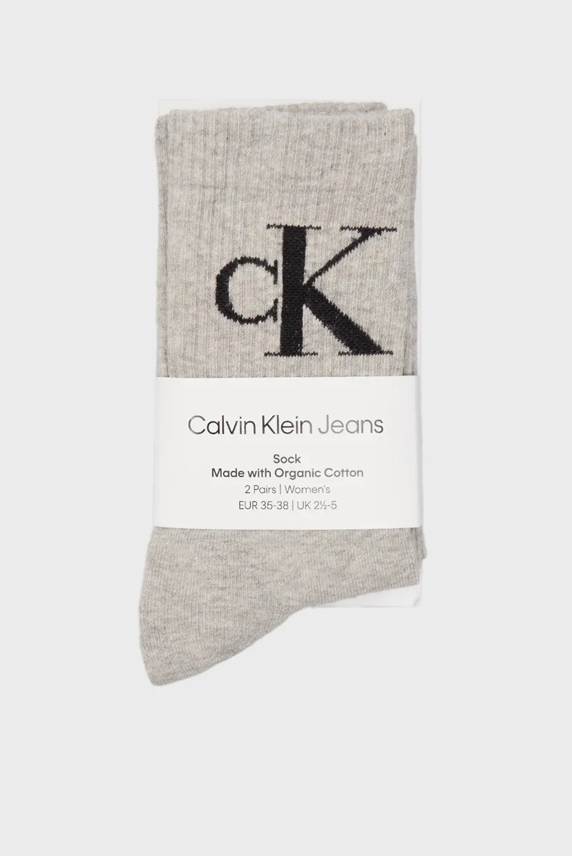 Носки CKJ WOMEN SOCK 2P MONOGRAM 3