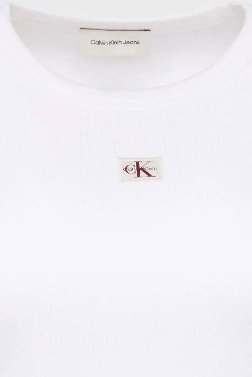 Лонгслив LS WOVEN LABEL 2X2 RIB CREW TOP 6