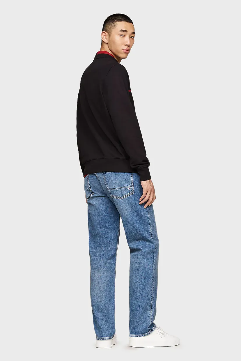 Мужской черный свитшот HILFIGER STRIPE TERRY 3