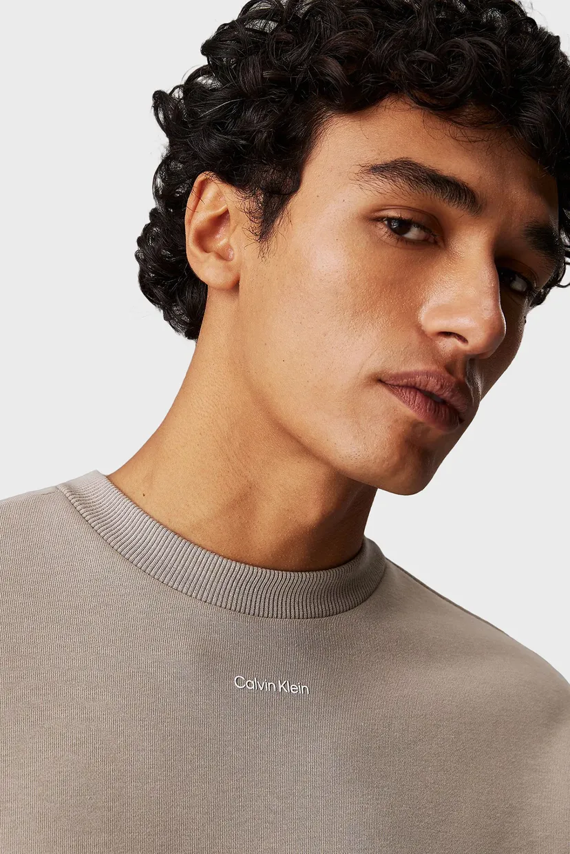 Мужской бежевый свитшот NANO LOGO SWEATSHIRT 4