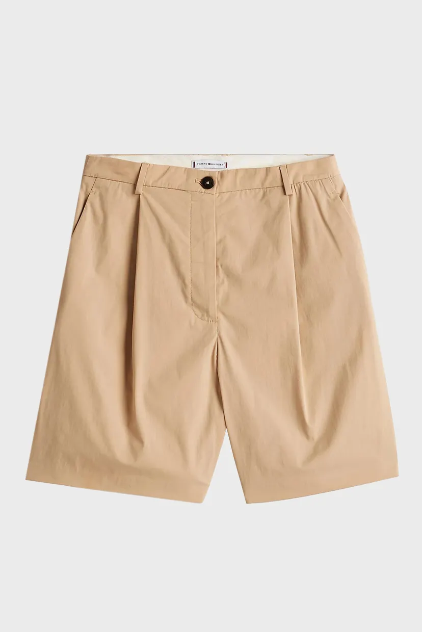 Женские бежевые шорты LIGHT CO PLEATED 5