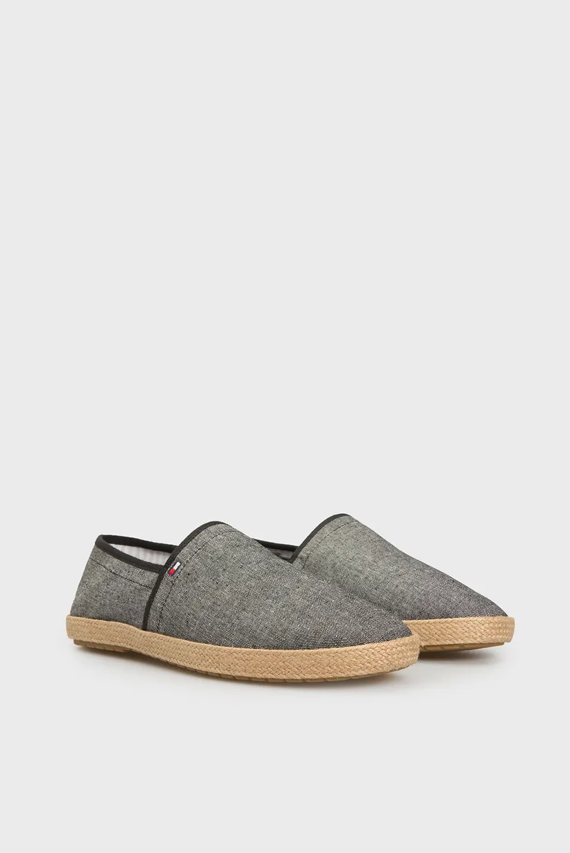 Мужские темно-серые эспадрильи HILFIGER CHAMBRAY ESPADRILLE 3