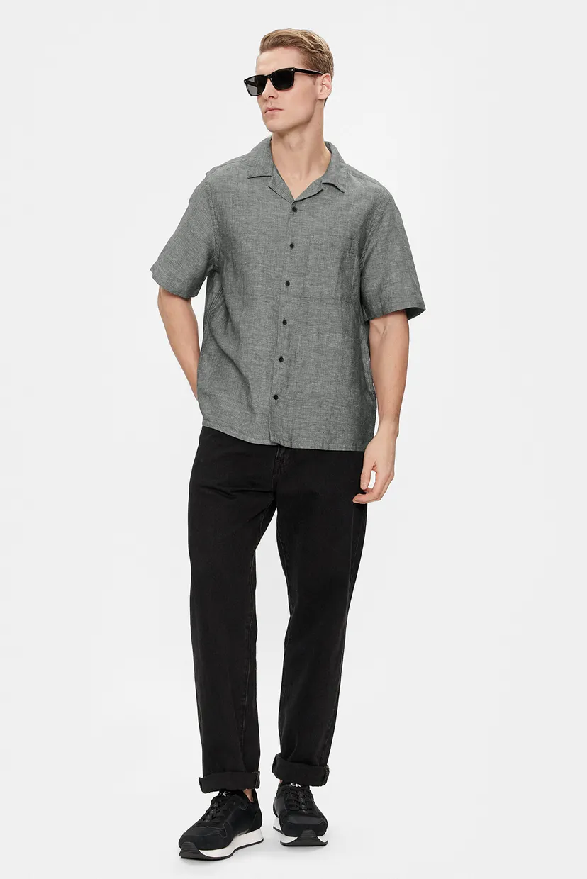Рубашка с коротким рукавом LINEN COTTON CUBAN S S SHIRT 8
