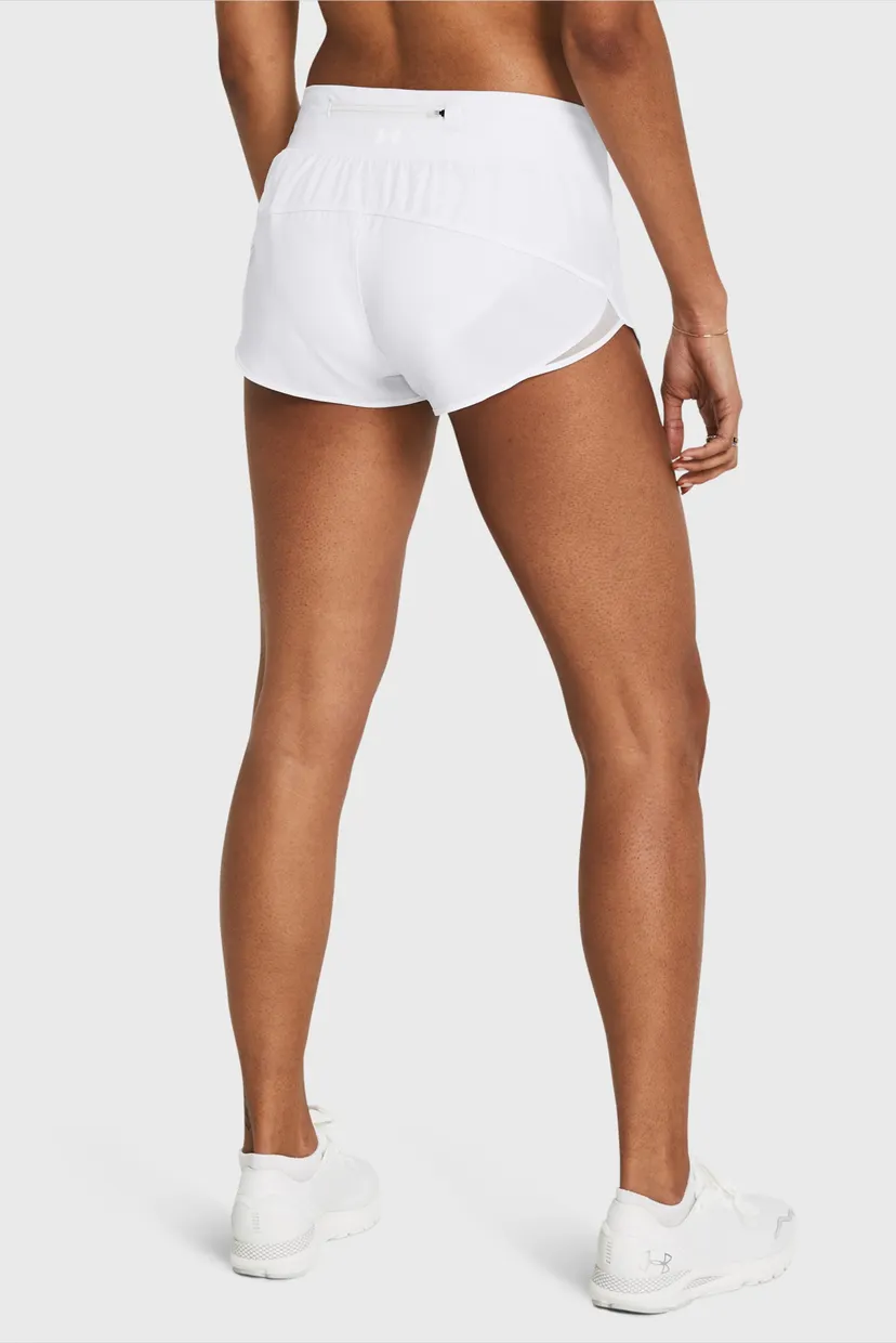 Женские белые шорты UA Launch Pro 2'' Shorts 3
