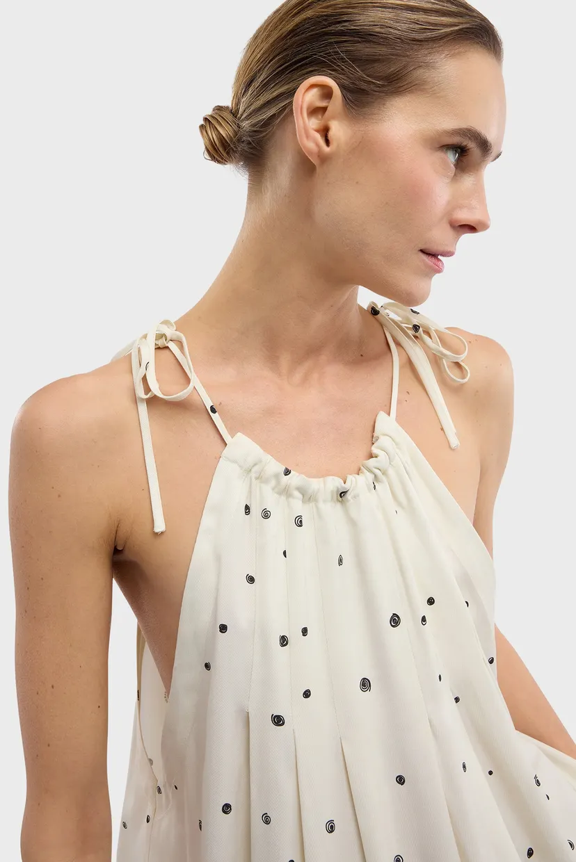 Рубашка WS309T08 GENTLE POIS TOP WITH SIDE TIES - VISCOSE TWILL 4