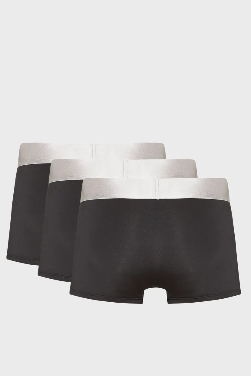 Мужские черные боксеры (3 шт) LOW RISE TRUNK 7