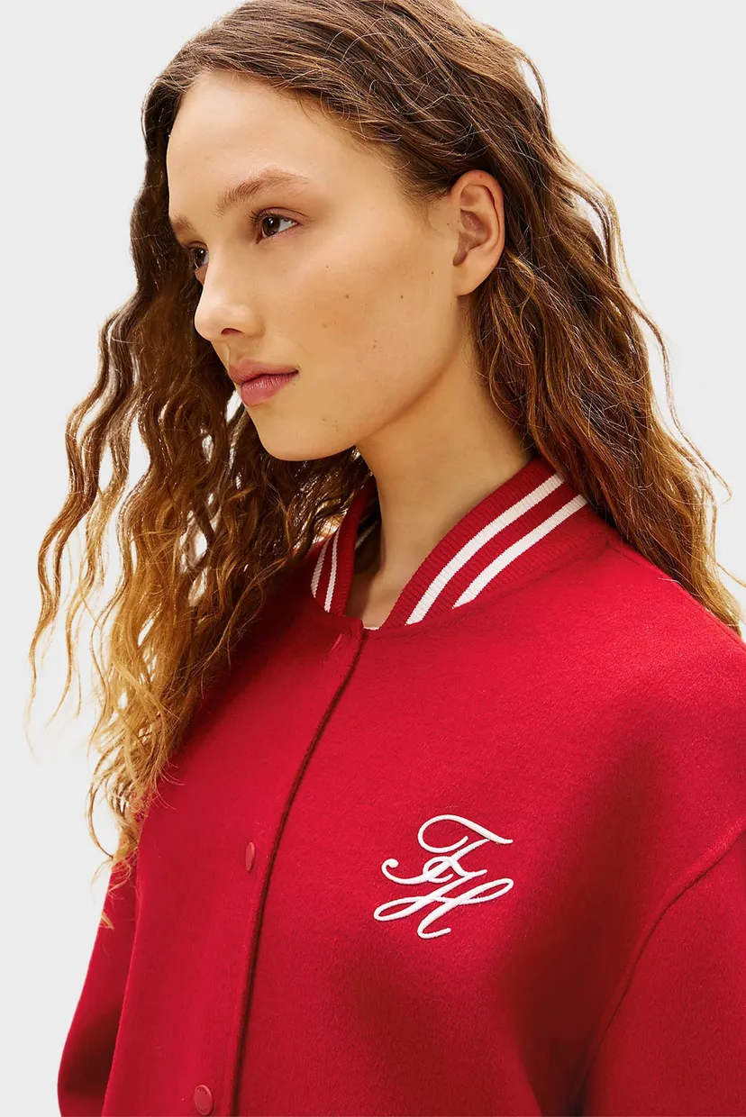 Женский бомбер DF WOOL VARSITY BOMBER 4