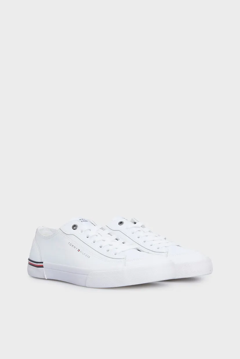 Мужские белые кожаные кеды CORPORATE VULC LEATHER 3