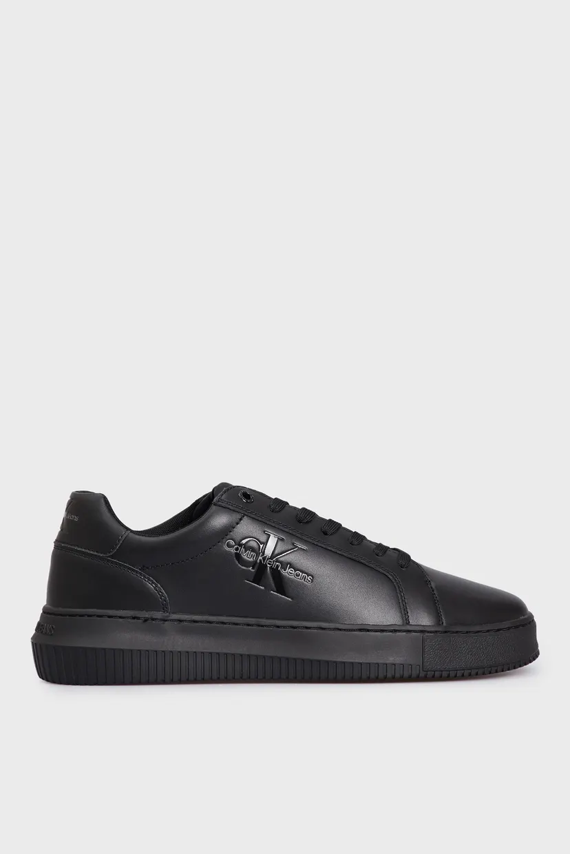 Мужские черные кожаные сникерcы CHUNKY CUPSOLE MONO LTH 7