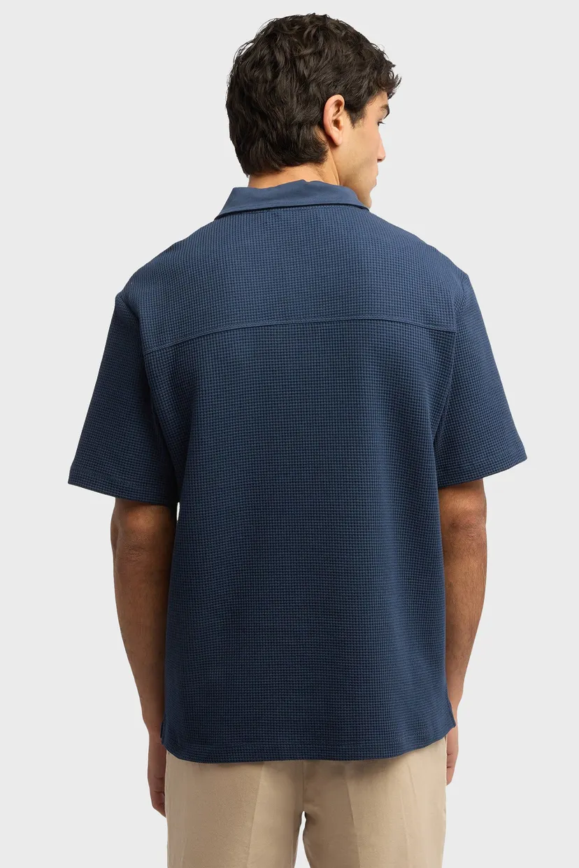 Футболка MTP00F06 TEXTURED WAFFLE JERSEY POLO SHIRT 3