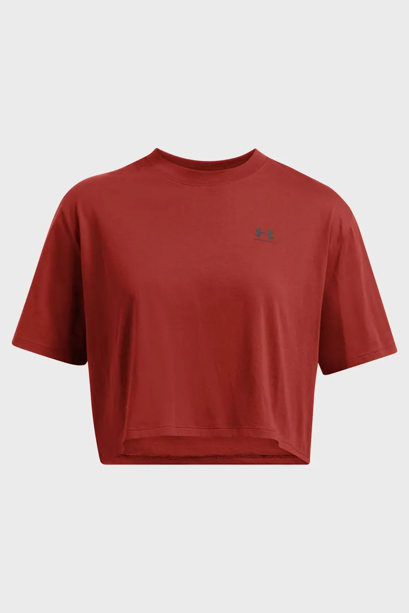 Футболка UA W BOXY CROP LOGO SS 3