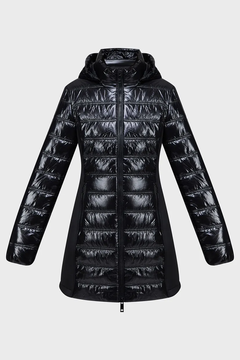 Черная женская куртка LW PADDED WAISTED NYLON COAT 5