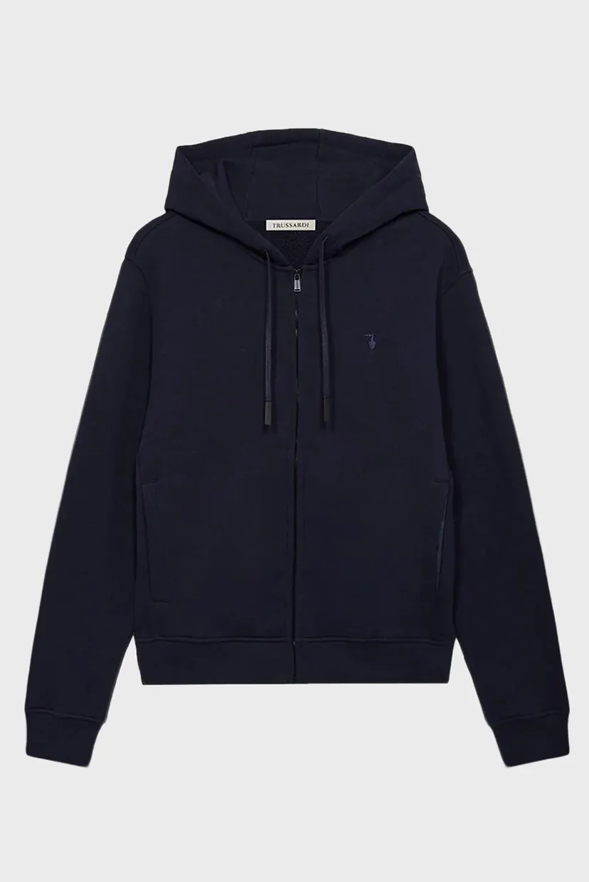 Худи MF503F01 ZIPPED HOODIE - ESSENTIAL LEVRIERO - DIAGONAL FRENCH TERRY 5