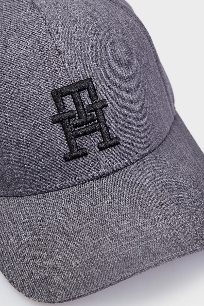 Мужская серая кепка TH IMD 6 PANEL CAP 4