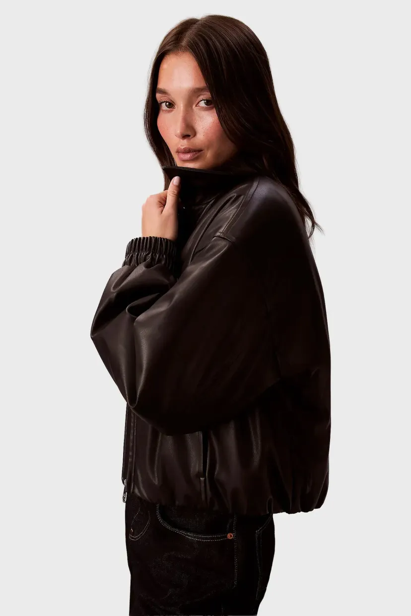 Куртка кожаная FAUX LEATHER INSULATED BOMBER 3