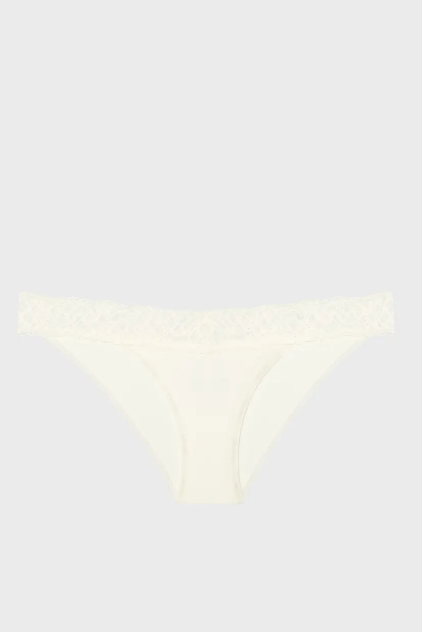 Женские белые трусики DIPPED BIKINI 6