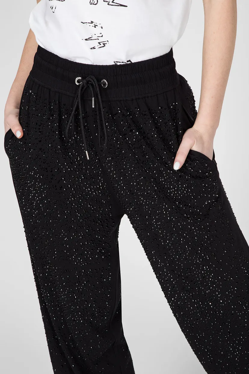 Женские черные брюки P-STRASS-C 5