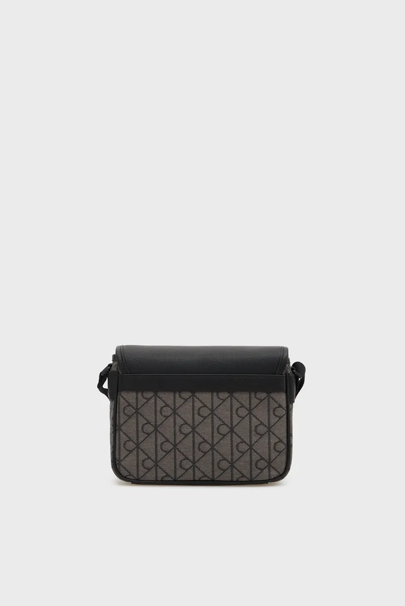 Сумка/MIXED EMBLEM AOP SMALL FLAP MESS 4