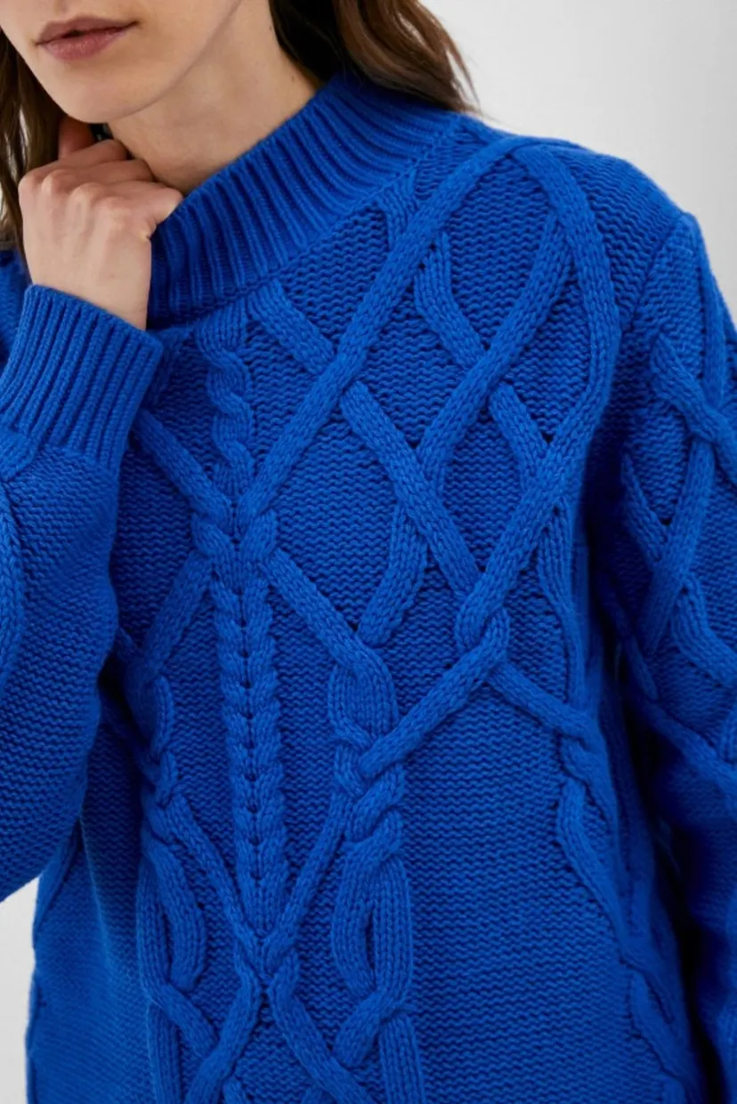Свитер RELAXED CABLE MOCK-NK SWEATER 4