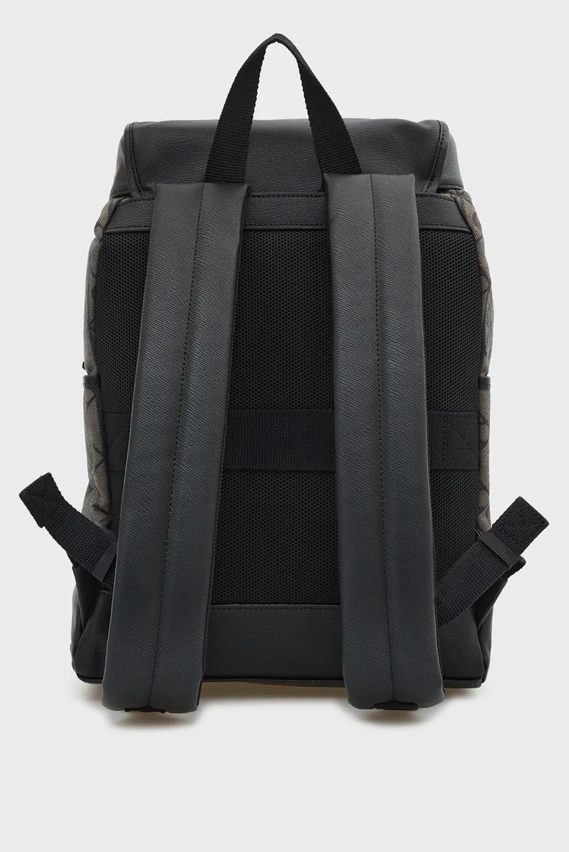 Рюкзак/MIXED EMBLEM AOP FLAP BACKPACK 4