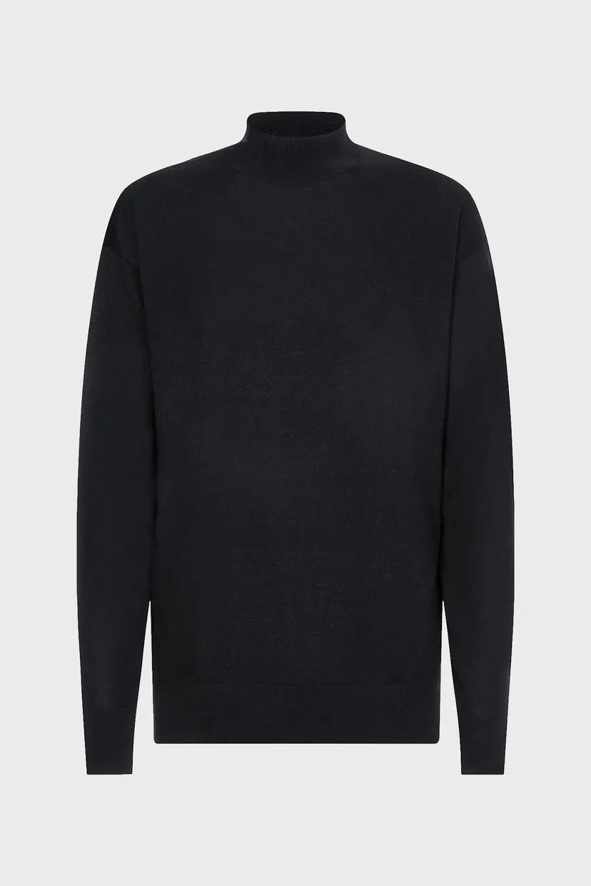 Мужской черный шерстяной гольф SUPERIOR WOOL MOCK NECK 5