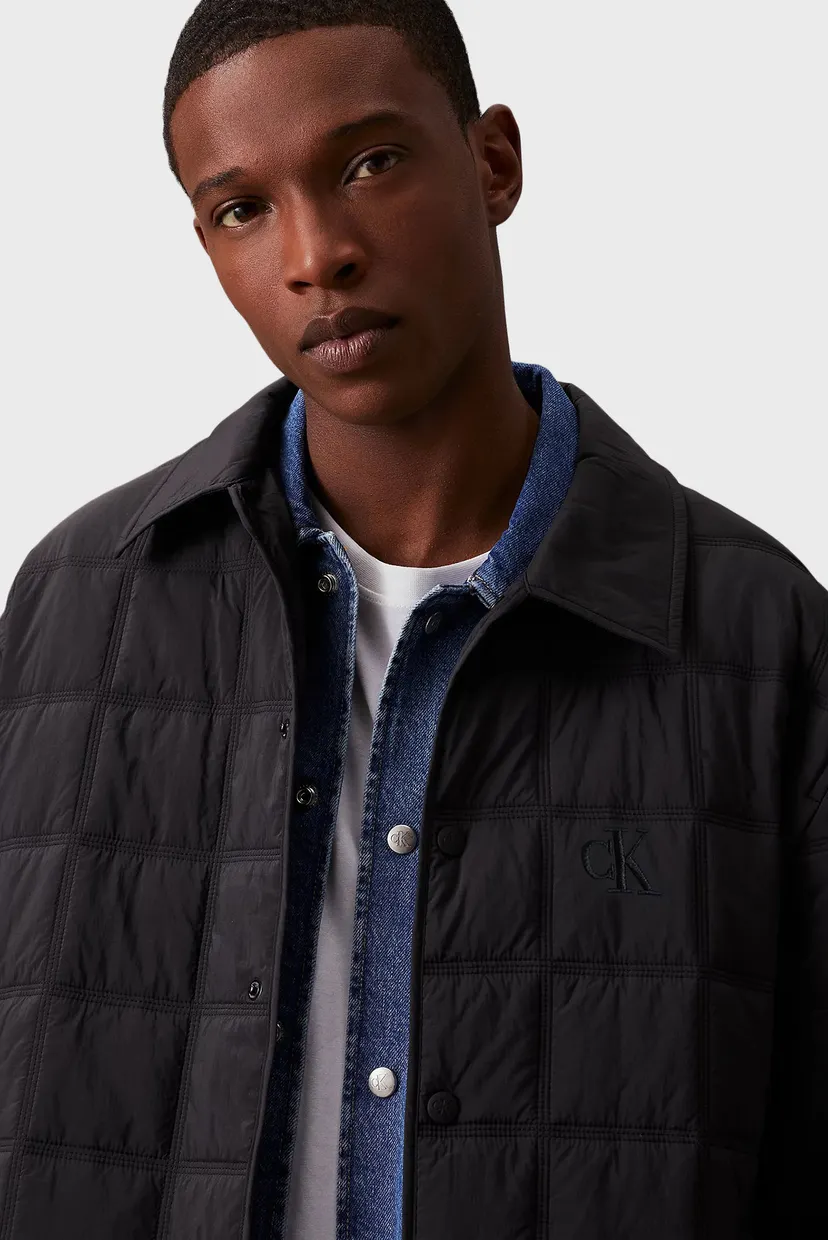 Мужская черная куртка QUILTED JACKET 5