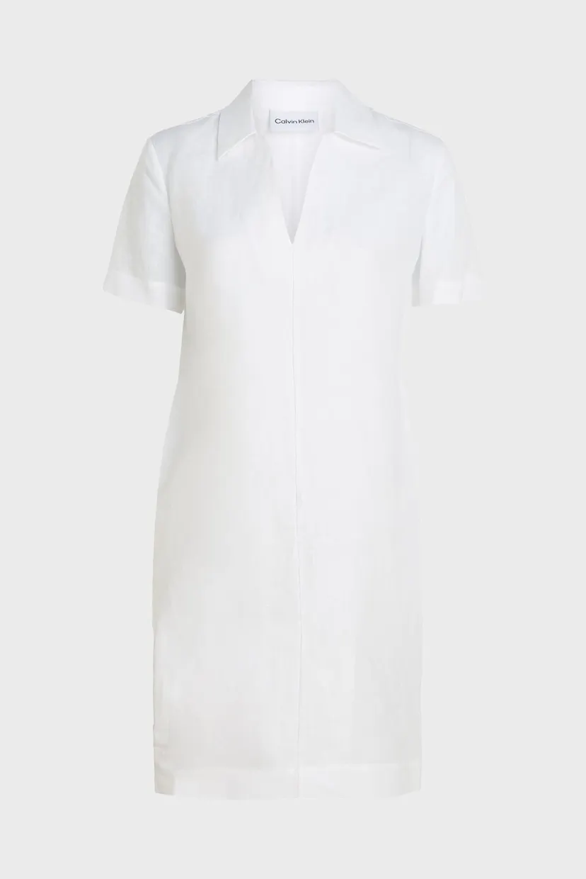 Платье LINEN SHORTSLEEVE  MINI DRESS 5
