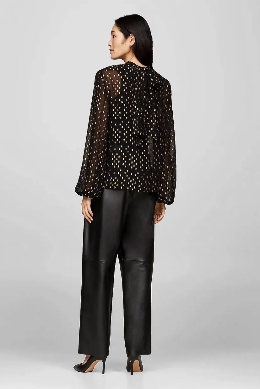 Блузка FIL COUPE LUREX TIE NECK BLOUSE 3