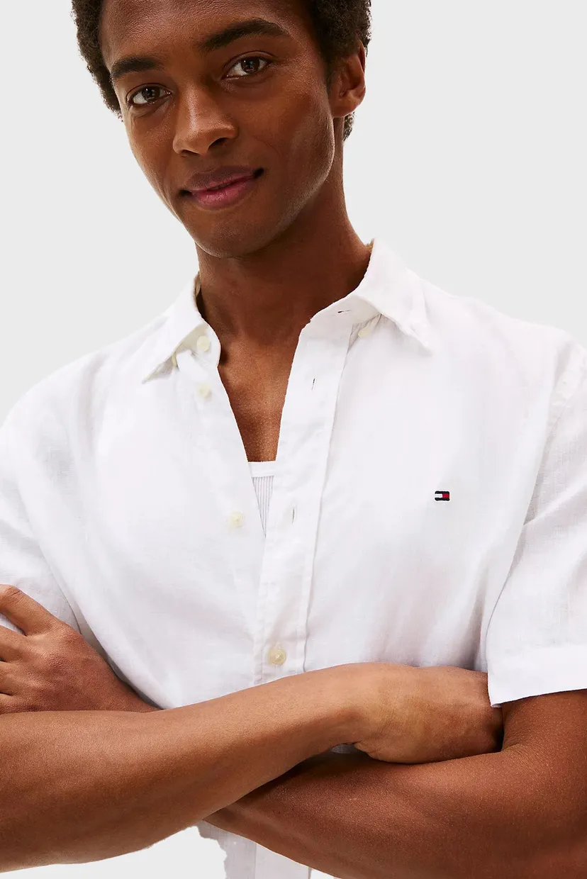 Рубашка с коротким рукавом PIGMENT DYED LINEN RF SHIRT S S 4
